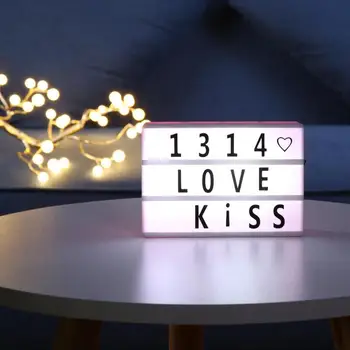 

2019 DIY Letter A6 Combination Cinema LED Light Box Battery Powered Table Lamp