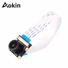 

Aokin 1080p 720p for Raspberry Pi Camera Wide Angle Fisheye Night Vision Video Camera Compatible Raspberry Pi 3 Model B Plus 3/2