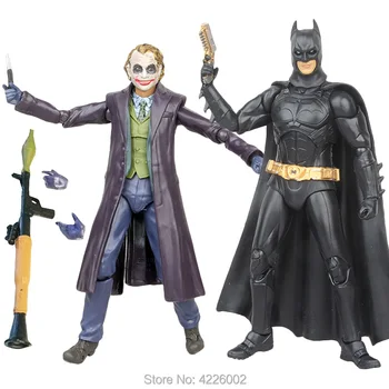 

Heath Ledger Joker Dark Kight Batman Model PVC Action Figures villain Collectible Doll Figurine Kids Toys for Children Boys Gift