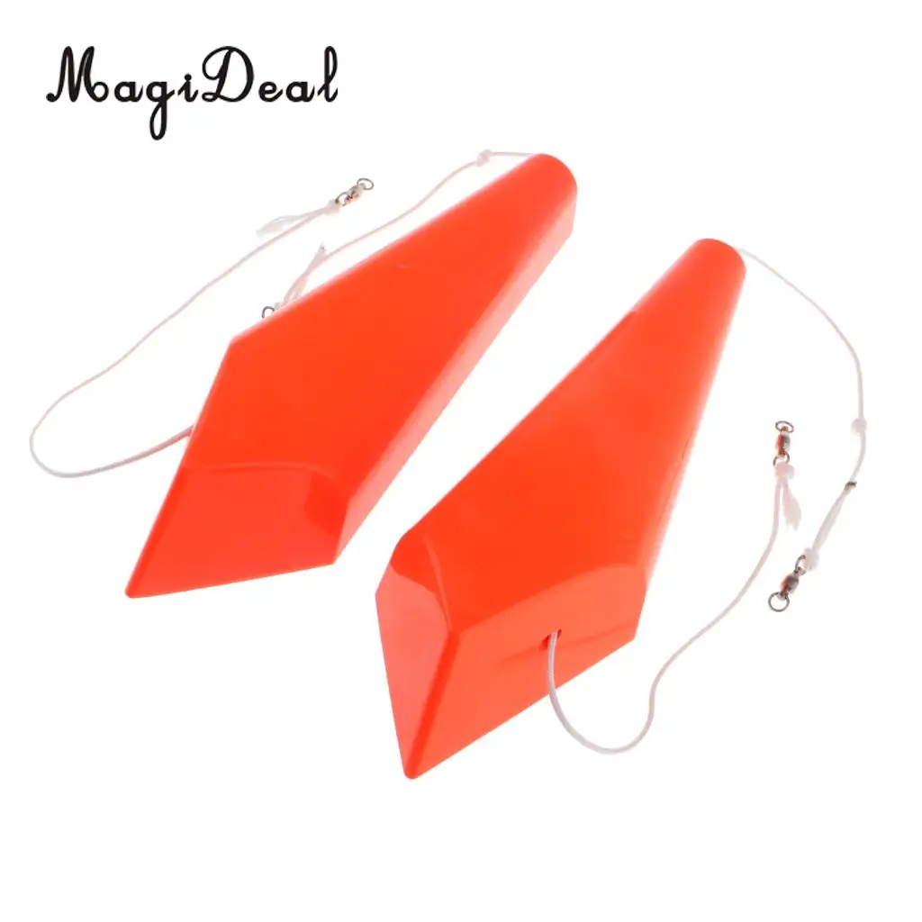 

MagiDeal 1 Pair Splashing Float Left & Right Boat Fishing Trolling Accessory Side Planer Diveboard Fishing Tool -Plastic