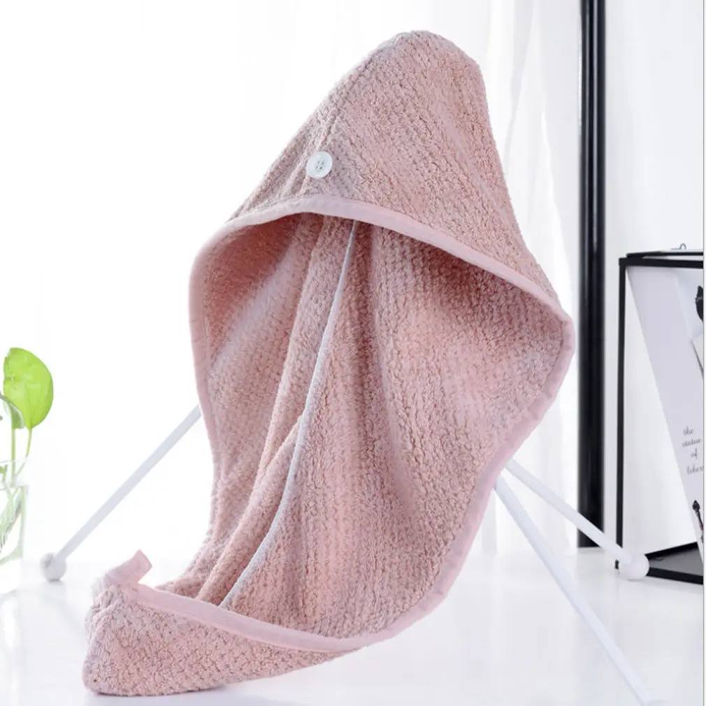 Microfibre After Shower Hair Drying Wrap Womens Girls Lady's Towel Quick Dry Hair Hat Cap Turban Head Wrap Bathing Tools