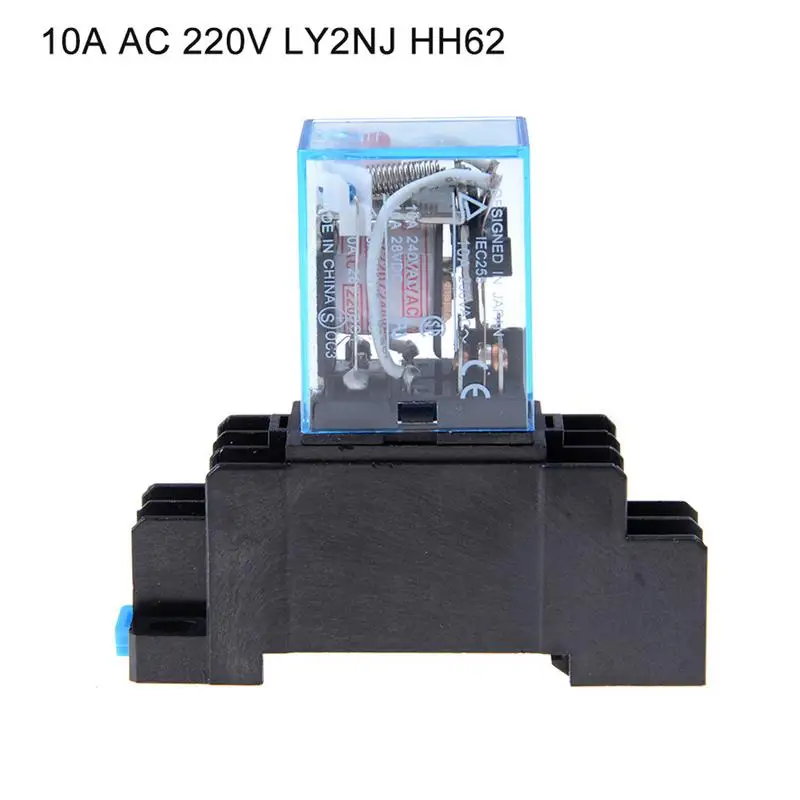 

Brand New MY4NJ HH54P Coil Power Relay Intermediate Relay AC220V DC24V 12V small relay with base