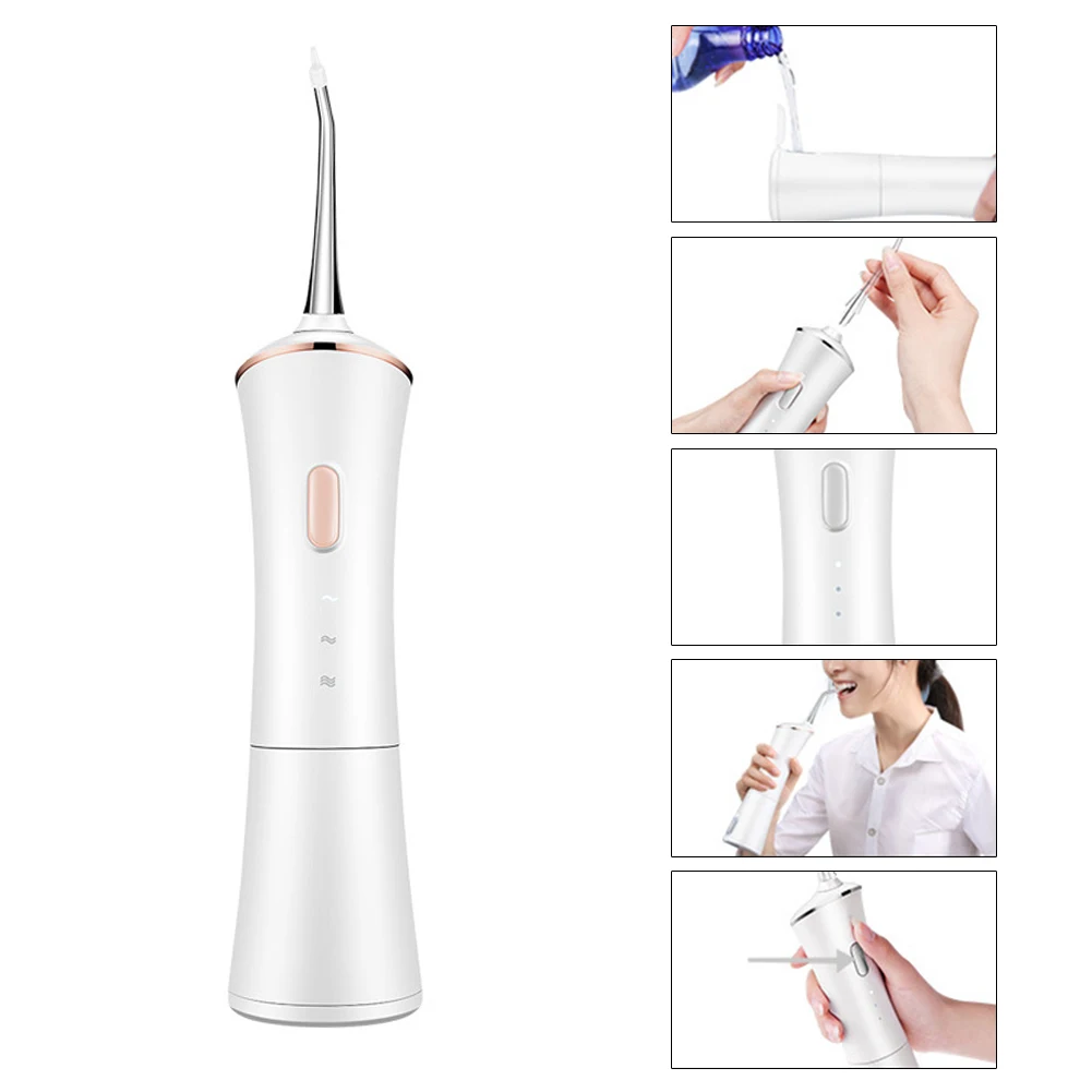 

Portable Office Cleaning Teeth Tal Water Jet Tooth Cleaner Wireless Whitening Home Kit Travel Power Floss Irrigator Oral Care