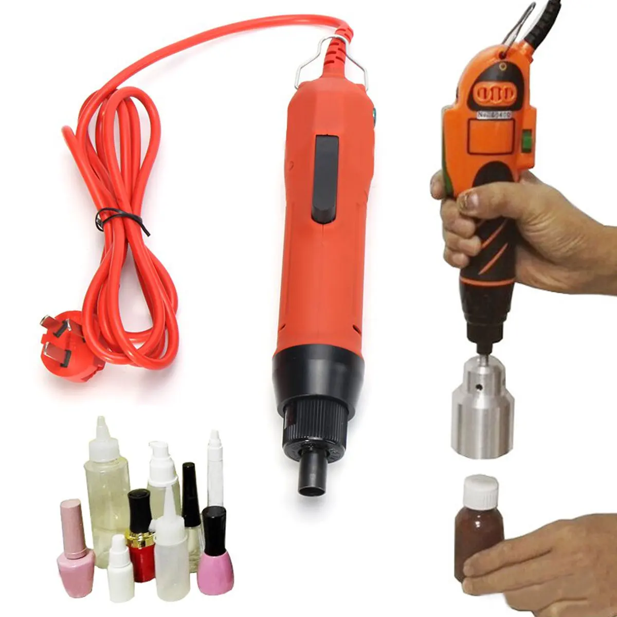 

Handheld Electric Drill Bottle Capping Machine Tools Set Cap Sealer Seal Ring Machine Food Processor Kitchen Appliances 220V