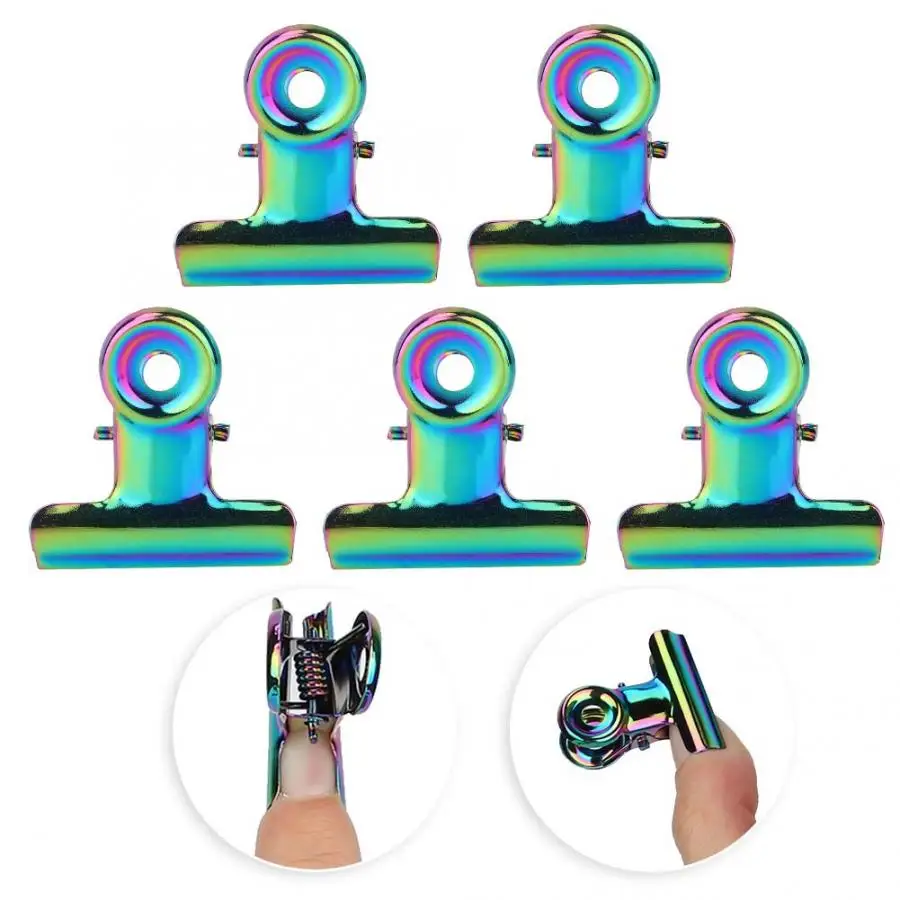 

5pcs Stainless Curve C Nail French Pinching Extension Clips Multi-functional Nail Art Accessories French Nail Extension Tool