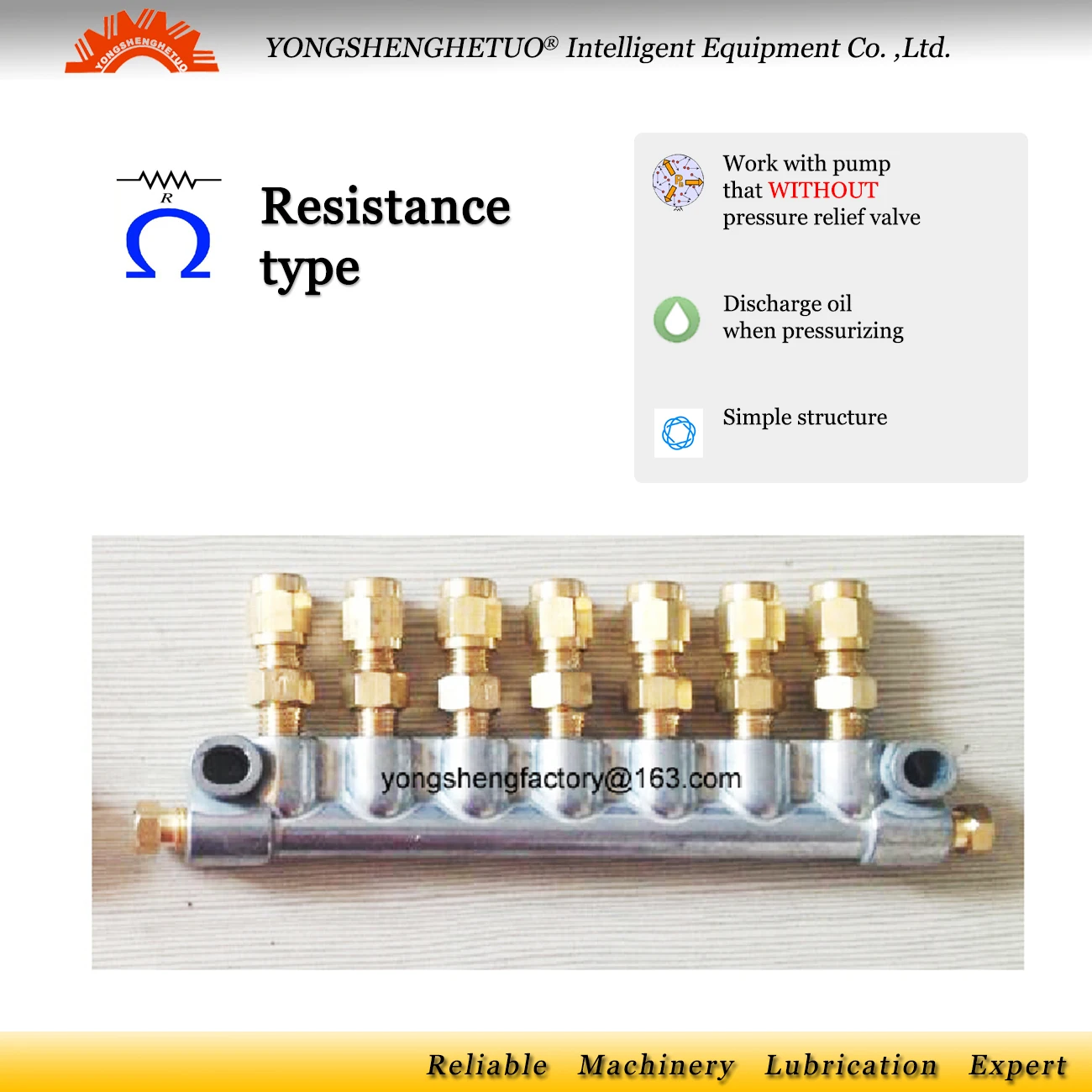 lubrication oil distributor resistance separator valve 7 M8*1 outlet M8*1 inlet junction block A-9+proportion metering unit PSS