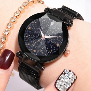 

Luxury Women Watches Ladies Star Sky Watch Magnetic Mesh Band Female Wristwatch relogio feminino reloj mujer Clock Gift for Wife