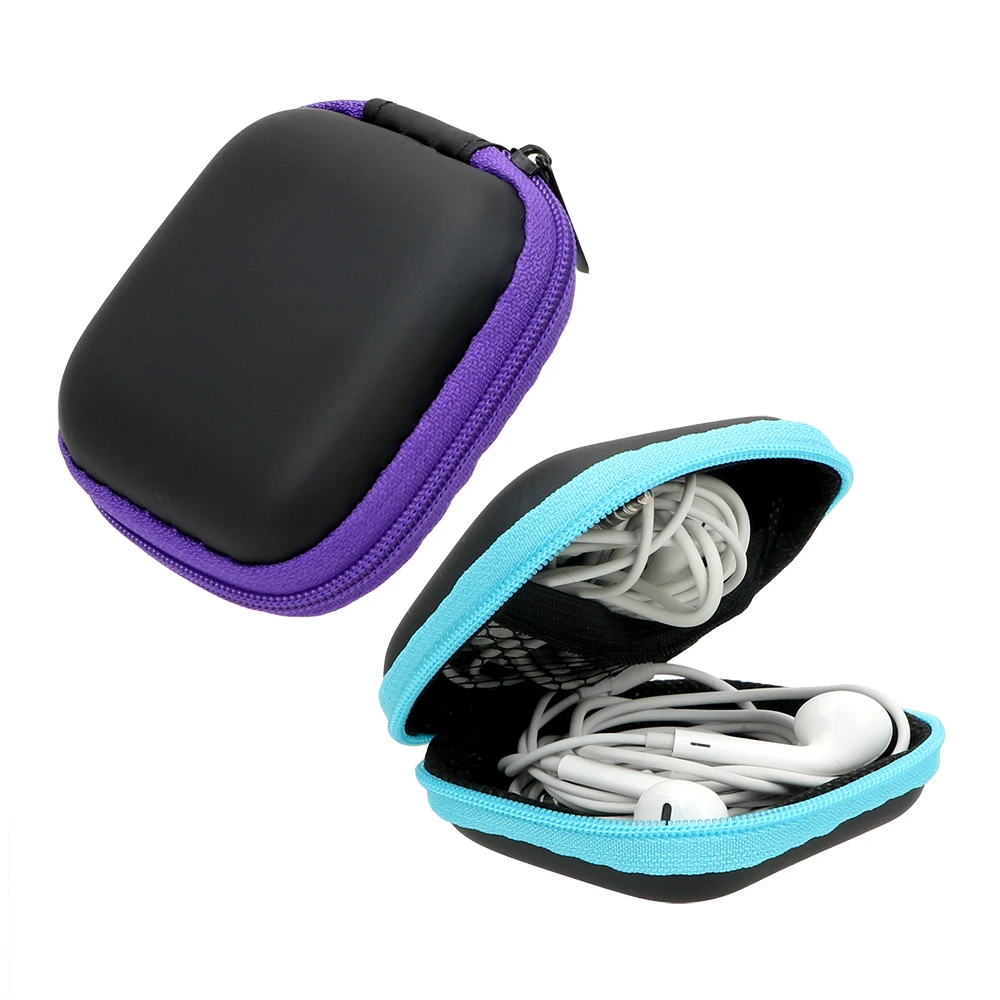 USB кабель органайзер для наушников сумка для хранения мини на молнии Жесткий Чехол для наушников Портативный чехол для наушников коробка гарнитура крышка протектор