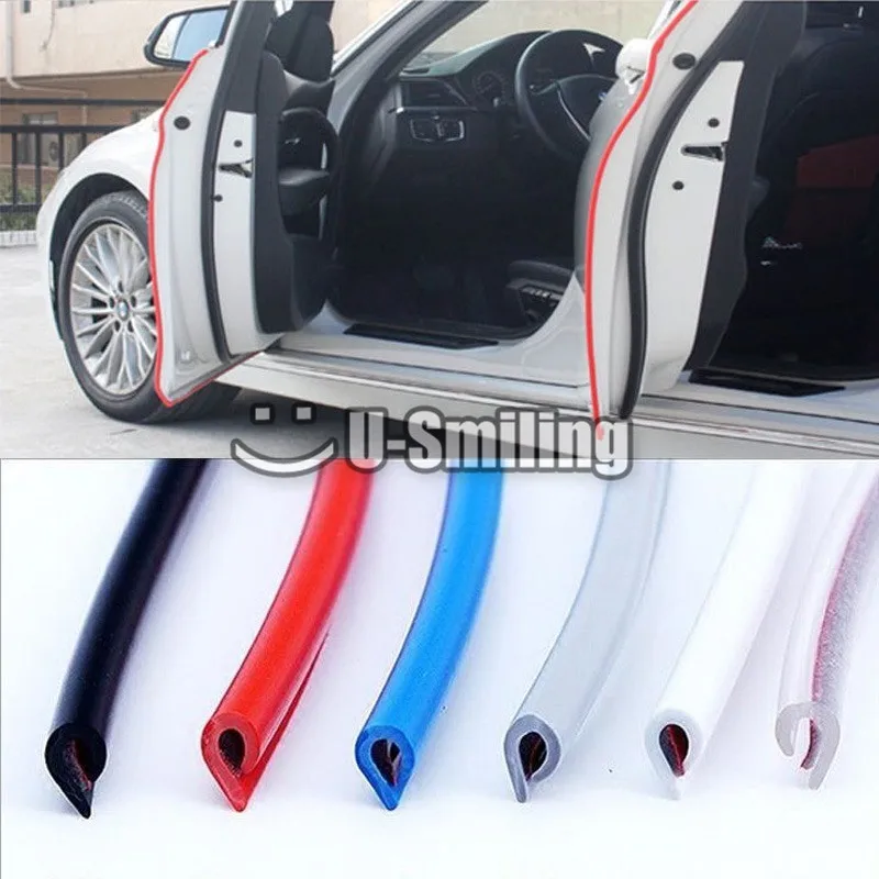 

5M Universal Car Door Edge Guards Trim Molding Protection Strip Scratch Protector For Car Vehicle