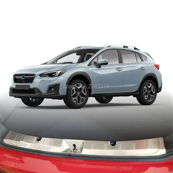 

For Subaru XV 2017 2018 Stainless Steel Rear Trunk Pad Fender Interior Central Control Sticker Cover Trims Car Styling Accessory