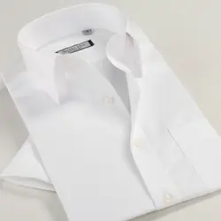 Новый летний Для мужчин 100% хлопок короткий рукав обтягивающий официальный белый рубашка большого размера xs-xxxl 4xl 5xl 6xl