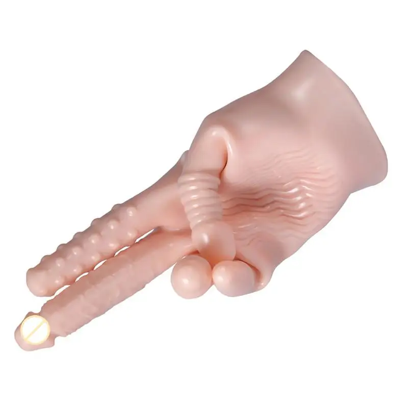 Vibrative Miraculous Palm with 5 kinds of Modeling and Multiple Play Massage Glove Vibrator Sex Toy for couple women