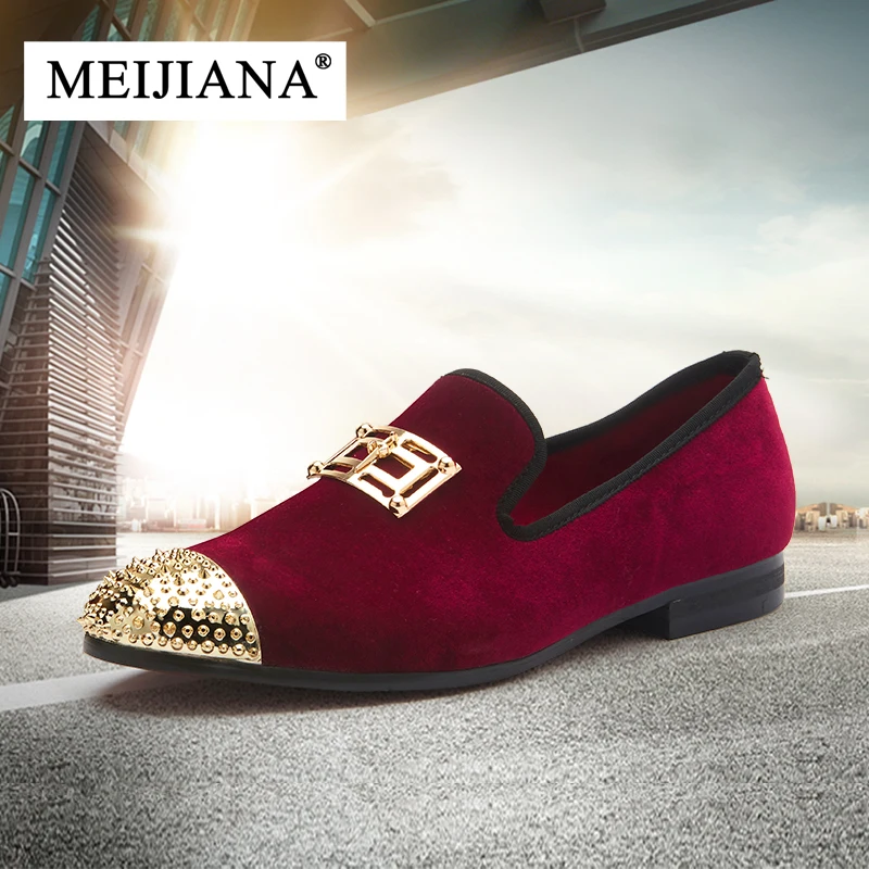 Mocassins À Masculina Couro Primavera Design Feitos E vermelho Preto Italiano Calçados Homens Moda No Mão Sapatos Casuais Outono Meijiana De 76vzqv