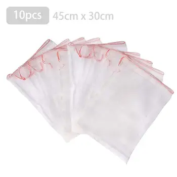 

10 PCs Mesh Nylon Net Bag Seed Bag Fish Fruit Wristband Bag Insect Bird Proof Filtering Vermin Damage Rice Seed Soaking