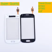 10Pcs/lot For Samsung Galaxy Trend DUOS S7560 S7562 GT-S7562 7562 7560 Touch Screen Panel Sensor Digitizer Front Touchscreen lychee grain style protective abs back case for samsung galaxy trend duos s7562 s7560 white