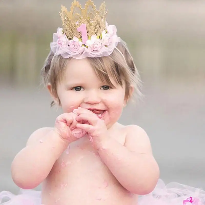 Детские Цветочные резинки для волос с коронами для девочек детские блестящие милые принцесса детская корона аксессуары эластичная лента головной убор вечерние волосы