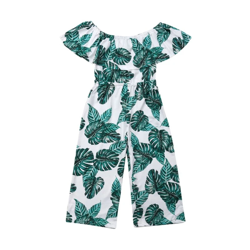

Summer Toddler Girl Cute Princess Off Shoulder Flower Romper jumpsuit Outfits Sunsuit sleeveless floral romper jumpsuit