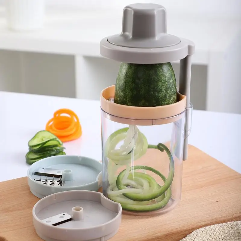 

Kitchen Fruit Grater Rotating Multi-function 3 In 1 Removable Grater Cutting Machine Vegetable Graters