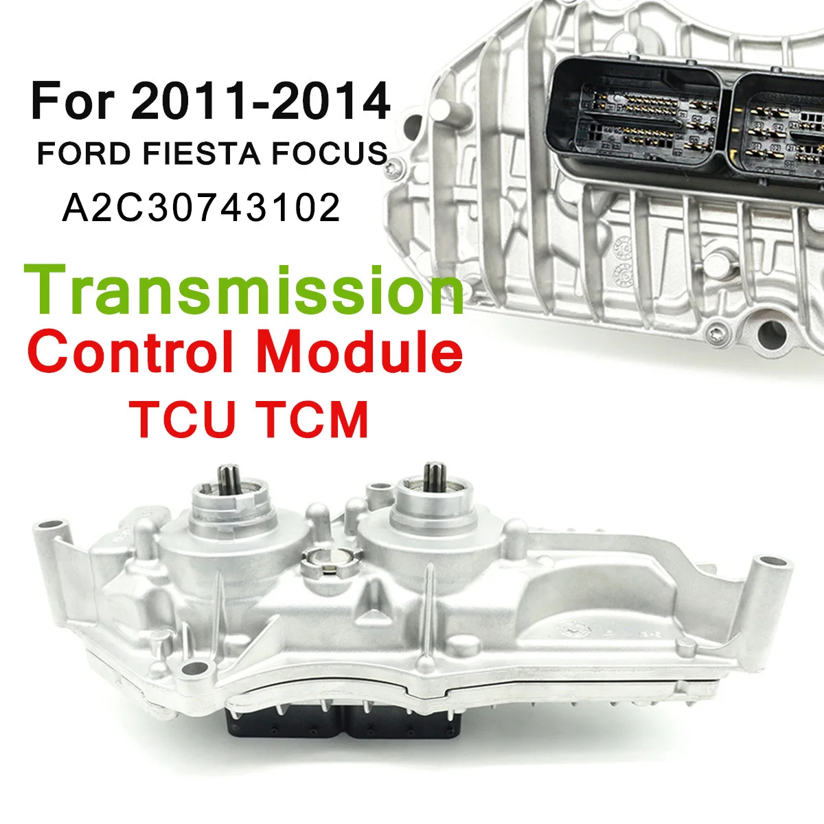 

A2C30743100 Transmission Control Module TCU TCM Direct Replacement for FORD FIESTA-FOCUS 2011-2014 Silver Auto Replacement Parts