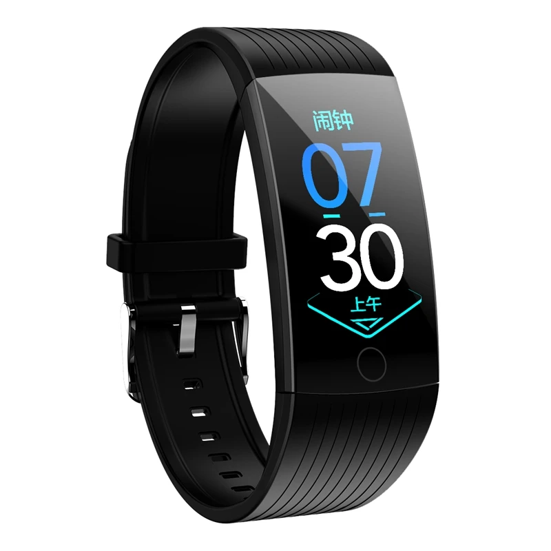 Q18 Smart Bracelet 1.14 Inch Full Color Screen Ip68 Waterproof Heart Rate Blood Pressure Detection Incoming Call Reminder Info