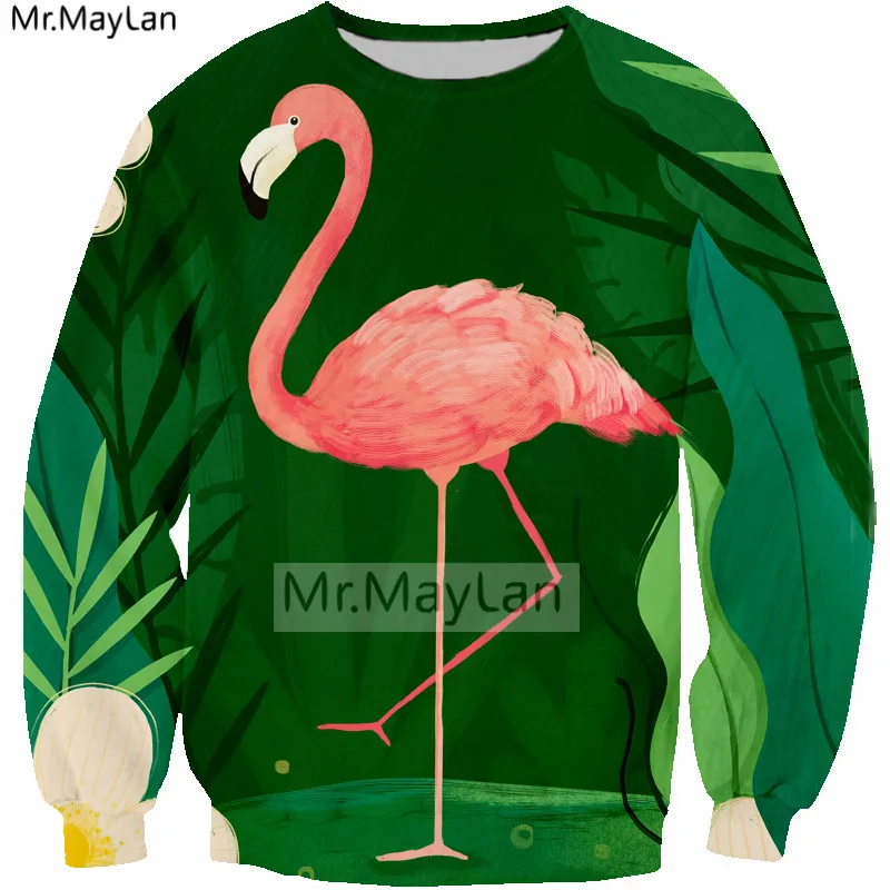 3D Print Palm Florals Bird Hiphop Sweatshirts Men/women Spring Pullover Streetwear Hoodies Boys Modis Black Clothes Harajuku 5XL