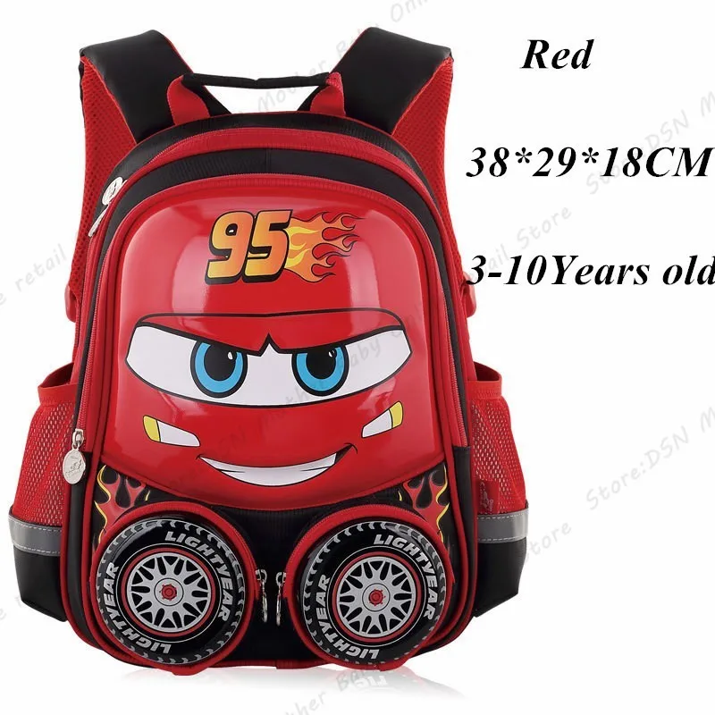 Водонепроницаемый Школьный рюкзак Disney McQueen объемная Светоотражающая
