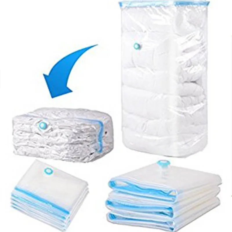 

Home Vacuum Bag for Clothes Storage Bag With Transparent Border Foldable Compressed Organizer Space Saving Seal packet