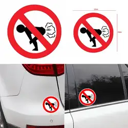 Забавные Автомобильные наклейки Авто продукты без пердеж автомобиля Стикеры Авто Стайлинг Светоотражающие забавные Ass Предупреждение