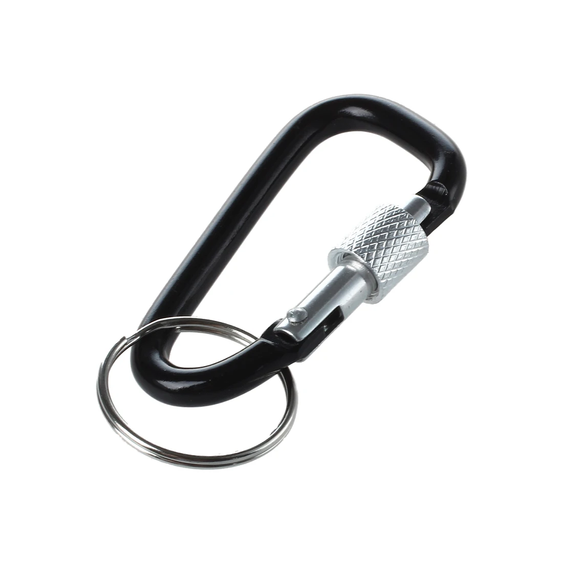 Black Pear Shape Carabiner for Camping
