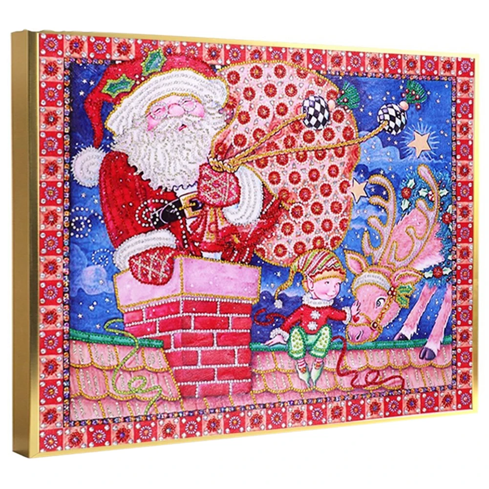 

Hot Special Shaped Diamond Painting Christmas Mosaic Diamond Embroidery Cartoon Picture Home Decor 40x50cm