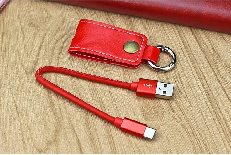 Многофункциональный USB C type C зарядный адаптер кабель для синхронизации данных Мини Кожаный Брелок для ключей для iPhone Andriod зарядное устройство