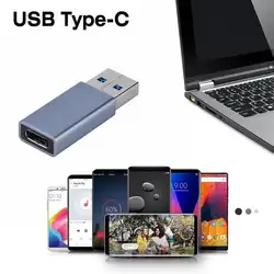 ALLOYSEED USB 3,1 type C USB-C Женский к USB 3,0 мужской порт тип A адаптер металлический OTG конвертер Разъем для смартфонов Android