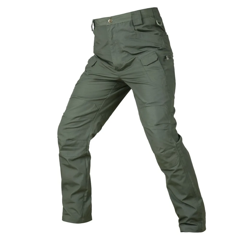 Pantalones de senderismo al aire libre de los hombres camuflaje escalada pantalones de caza militar ejército pantalones de Trekking Camping pantalones-pantalones de bolsillo