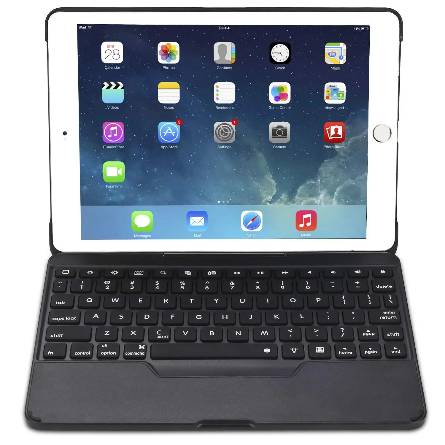 

for iPad 9.7 Case with Keyboard [Detachable] for iPad Fully Protective Smart Cover, Wireless Bluetooth Keyboard [Backlit] (Bla