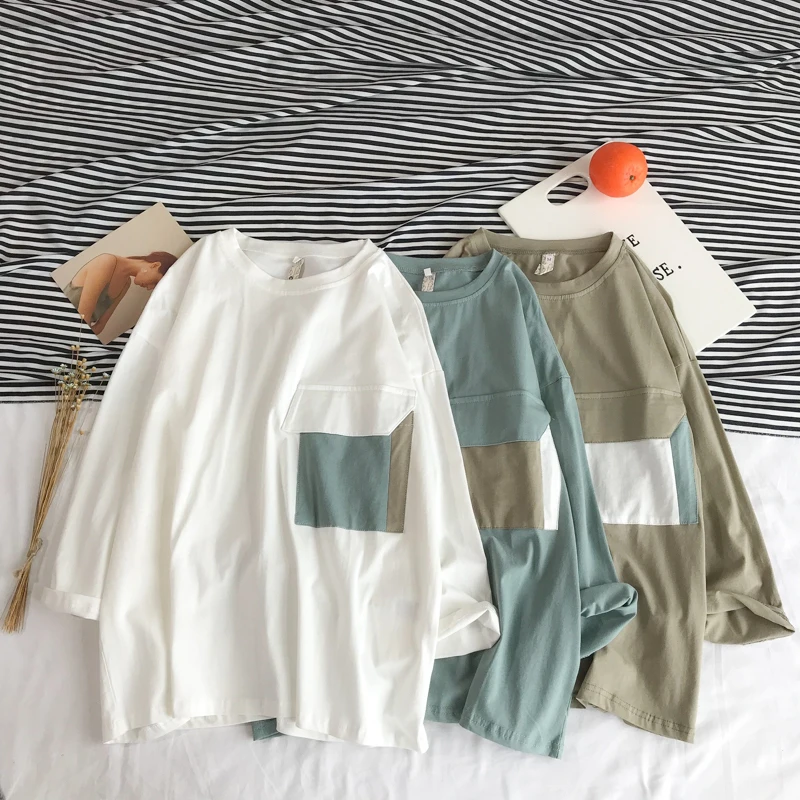 

Summer New T Shirt Men's Fashion Solid Color Casual Seven-point Sleeve Tshirt Man Streetweart Trend Wild Hip-hop Loose T-shirt