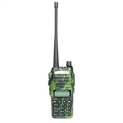 VHF/UHF Двухдиапазонная портативная беспроводная рация 8 Вт двухстороннее радио 128 5-10 км FM приемопередатчик 400-480,00 МГц