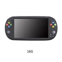 HD портативная игровая консоль Оборудование для psp X16 большой Экран 7-дюймовый HD ручной GBA аркадных игр NES Ностальгический FC ДС GBA SFC MD игровой консоли
