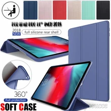 For iPad 9.7 2017 2018 Case for iPad Pro 11 inch 2018 Silicone Soft Back PU Leather Smart Cover Case A1822 A1823 A2013 A1954 For iPad 9.7 2017 2018 Case for iPad Pro 11 inch 2018 Silicone Soft Back PU Leather Smart Cover Case A1822 A1823 A2013 A1954
