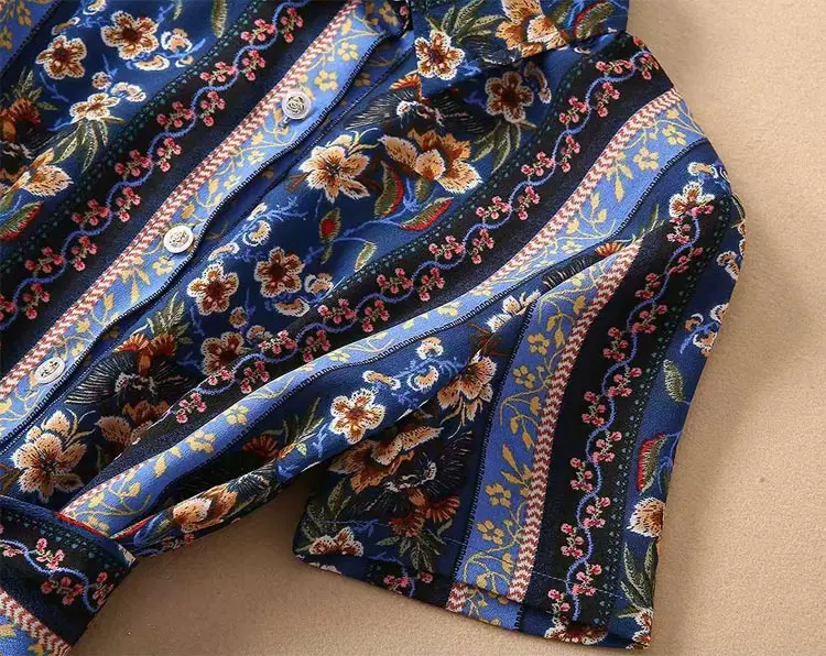 Тренд boho Цветочные Повседневные женские платья элегантные модные женские платья Turn-Down Воротник галстук ремень Кнопка асимметричное платье