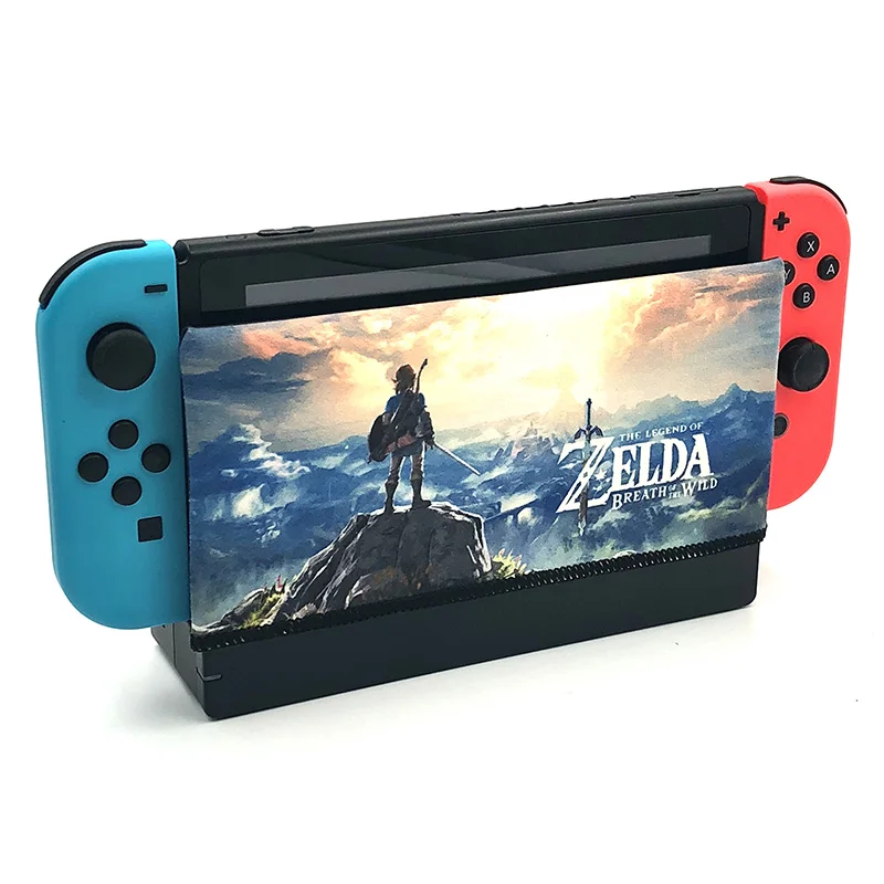 Чехол для док станции Nintendo Switch мягкая замшевая наклейка защита от царапин