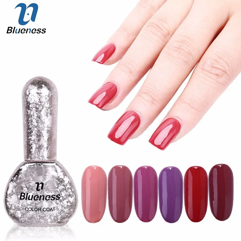 Blueness 6ml Gel Nail Polish 6 Pure Color Long Lasting Warm Fall Story UV Poly Art Charms Supplies | Красота и здоровье
