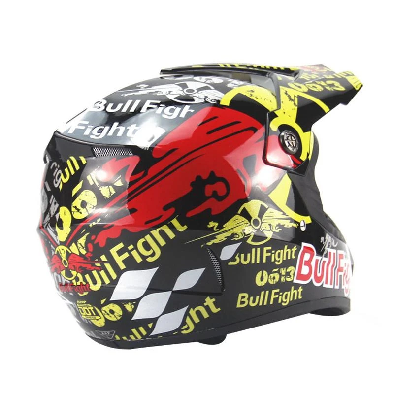 Casco Universal de Motocross para hombre mujer, casco para bicicleta de montaña con batería, Color Rojo|Cascos| -