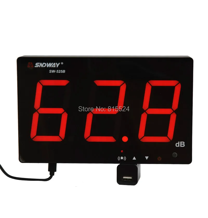 SNDWAY SW 525B цифровой измеритель уровня звука Decibel 30 130 дБ детектор шума Metro Audio Sonometros будильник