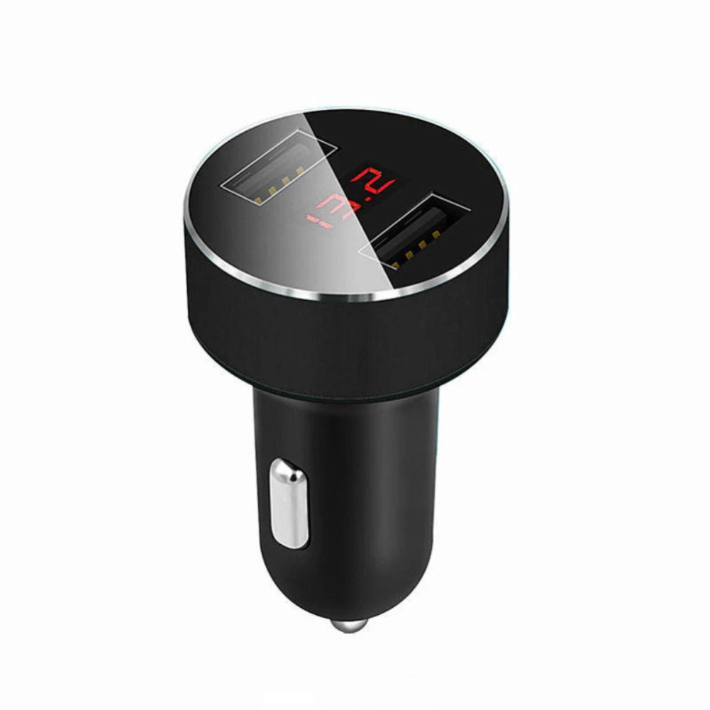 جديد 5 V/3.1A المزدوج USB ميناء ولاعة السجائر محول الجهد عرض شاحن سيارة