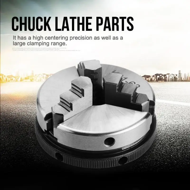 

DIY Manual Self-centering Metal Wood Lathe Chuck Woodworking Accessories Parts For non-ferrous Metals and non-metal Machine Tool