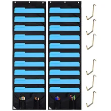 2 шт. 10 слоев Ткань Оксфорд классных книг стационарный сумка для хранения офисные папки(черный