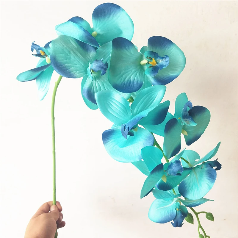 1 Bouquet of Artificial Flower High Quality Silk Butterfly Orchid Flower decoration for home wedding dining room table