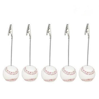 

Home Office Baseball Shaped Note Paper Memo Clip Table Number Holder Name Place Card Holder Memo Clip Holder Stand
