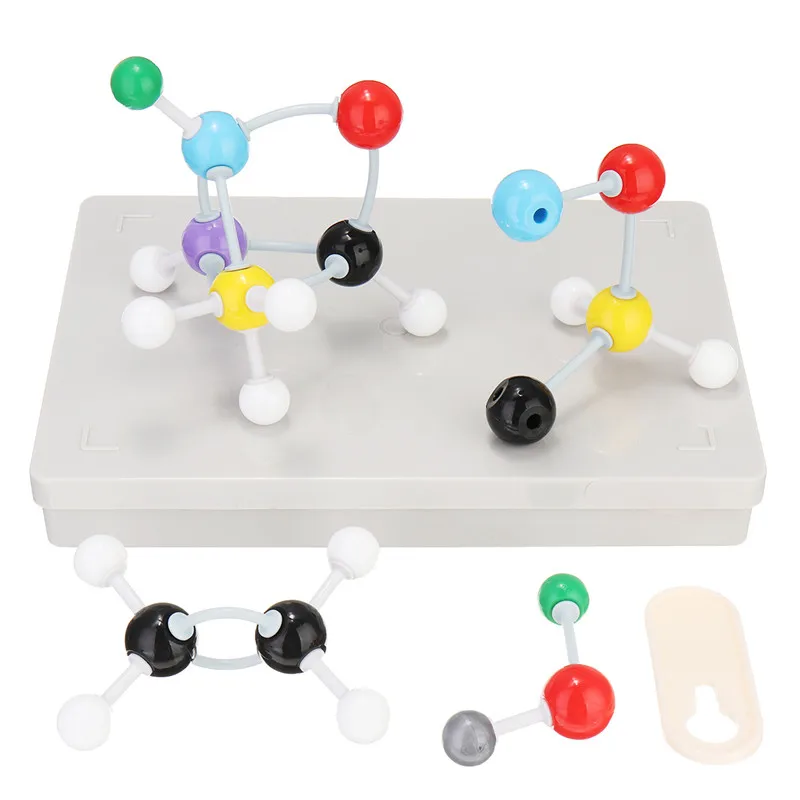 

KICUTE XMM-006 141Pcs/Set Molecular Model Set Organic Chemistry Molecules Structure Model Kits For School Teaching Laboratory