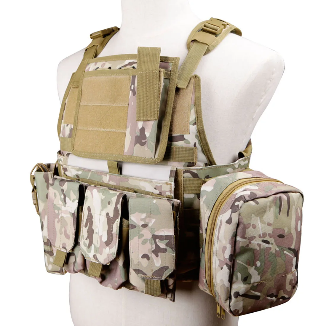FSBE WST Molle военный быстросъемный тактический жилет Регулируемый Открытый